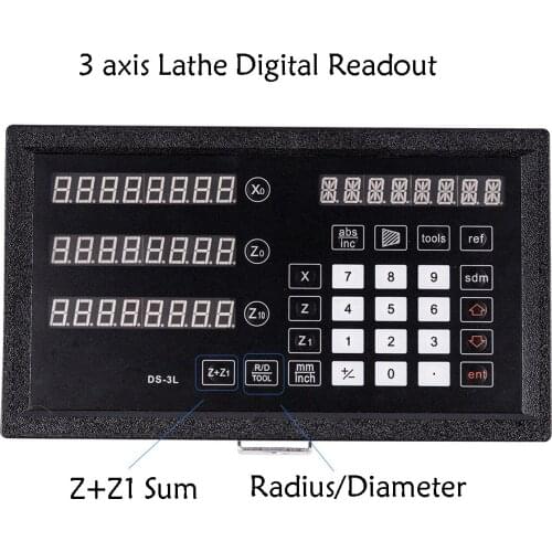 Lathe DRO 3 axis Digital Readout Monitor Suit to SINO SINPO Ditron Easson Fivetecnc Linear Scale Encoder
