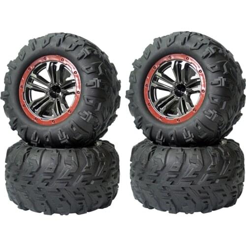 4Pcs Wheel Tire Tyres for XLF X03 X04 X-03 X-04 1/10 RC Car Brushless Truck Spare Parts Accessories