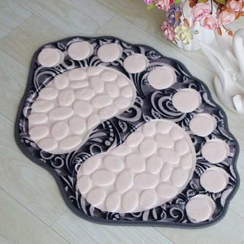 40*60CM Feet Bath Mat Toilet Rug Non-slip Bathroom Rugs Area Rugs Carpet Doormat Floor Mat Absorbent Mats Foot Pad Rug