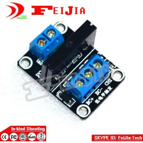 5PCS 5V 1 Channel SSR G3MB-202P Solid State Relay Module 240V 2A Output with Resistive Fuse For Ard uino