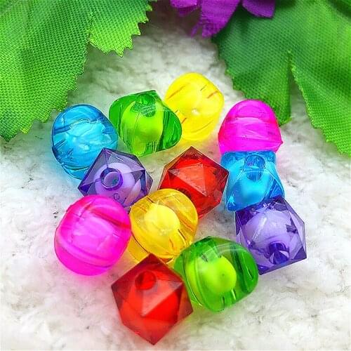 50pcs10mm square bead Hole Scrapbook Resin Flat Back Wedding Diy Button Crafts