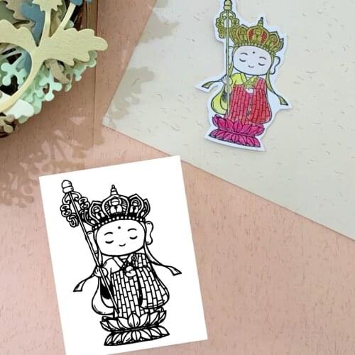7*9 Fairy Tang Boy Transparent Clear Silicone Stamp Seal for DIY Scrapbooking Photo Album Decorative Clear Stamps Sheet