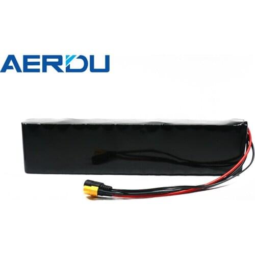 AERDU 36V 8.7Ah 10S3P 37V 10.5Ah 18650 Liion Battery Pack for 500W Modify Bicycle Scooter Moped with BMS SM2P 4MM Bullt DC XT60