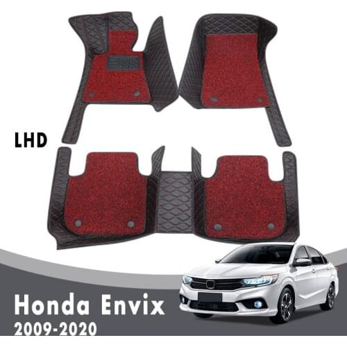 Car Floor Mats Carpets For Honda Envix 2020 2019 2018 2017 2016 2015 2014 2013 2012 2011 2010 2009 Auto Double Layer Wire Loop