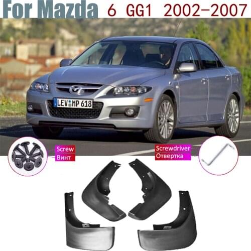 Fender Mud Guard Flap Splash Flaps Mudguards Accessories Car Mudflap For Mazda 6 GG Saloon Sedan 2002 2003 2004 2005 2006 2007