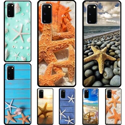 Summer Beach Relax Starfish Ocean Sky Sun For Samsung Galaxy Note 20 Ultra Note 10 Plus S20 FE S21 Ultra S8 S9 S10 Plus Case