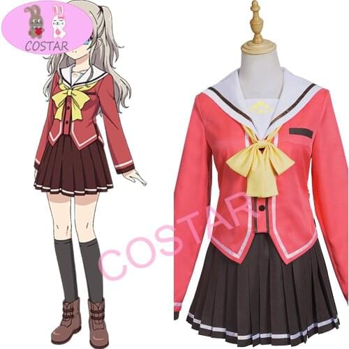 COSTAR Anime charlotte Tomori Nao Cosplay Costume Women Girls Cosplay Jk Uniform Skirt Halloween Party Clothing