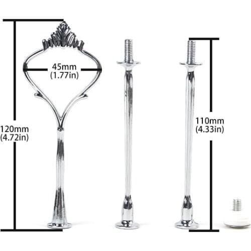 Cupcake Wedding Metal Fruit Small 3 Tier Tiered Hardware Cake Stand Handle And Fittings