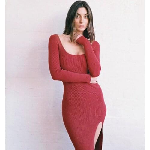 Lurebuy Fashionable Knitted Dresses