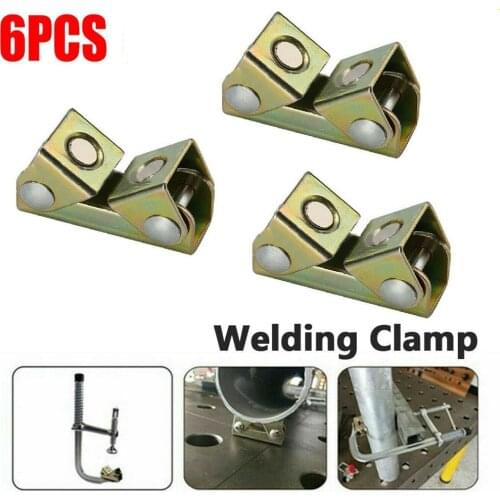 6pcs V Type Magnetic Welding Clamp Fixture Adjustable Weld Holders For Door Window Tool Durable Furniture Equipment Closure
