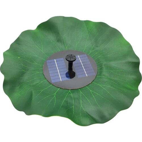 Mini Lotus Leaf Fountain Solar Water Floating Pump Fountain Garden Pool Outdoor Decoration Watering Solar Pump Kit