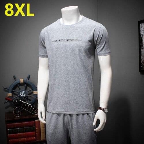 Plus size 10xl 9xl 8xl 7XL 6xl 5XL mens summer style gradient pajamas mens suit tracksuit man T-shirt