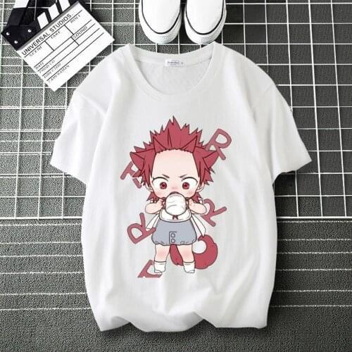 My Hero Academia Deku Comic Print Soft T-Shirt Round Collar Short Sleeve Modal Shirt Tshirt