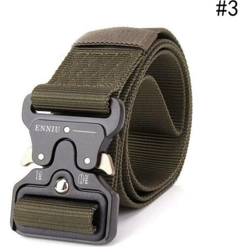 Adjustable Belts For Men Military Canvas Combat Elastic Belts High Quality Wear-Resistant Mens Outdoor Training Tactical Belt
