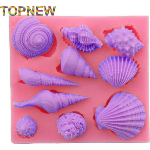 DIY Conch Fondant Silicone Mold Cake Decorating Baking Tools 2801