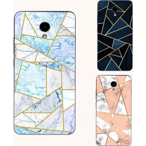 Geometric Marble silicone phone casee For Meizu 15 Lite 16 16th C9 Pro M6s M6T M6 Note 8 9 Water color aesthetic phone case