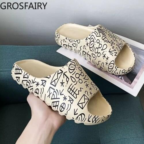 Womens Slippers for Home Bathroom Wear, Flat Sandals and Slippers for Men and Women Home Shoes, Large Size 35-46