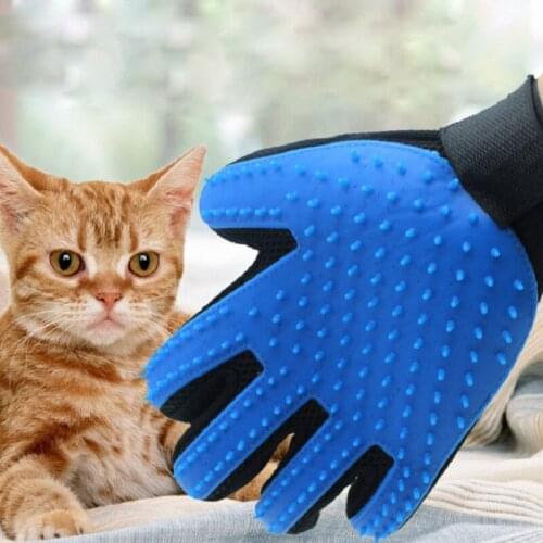 Convenient Cat Grooming Glove for Cats Wool Glove Pet Hair Deshedding Brush Comb Glove For Pet Dog Cleaning Massage Glove