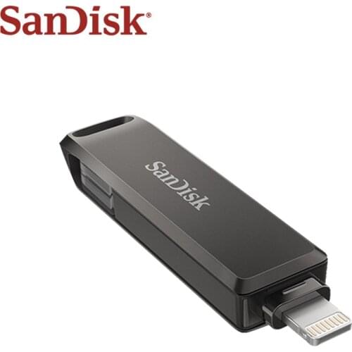 SanDisk iXpand USB Flash Drive Type-C Lightning OTG Dual Pendrive 256GB 128GB Memory Stick Pen Drive for iPhone iPad Android