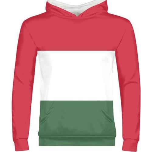 HUNGARY male diy free custom name number hun zipper sweatshirt nation flag hu hungarian country college print photo clothing