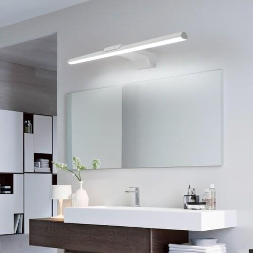 L400/600/800mm modern led bathroom mirror light washroom mirror lamps for home toilet dresser lighting black or white finished