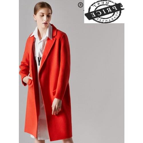 Female Winter Coat Elegant Wool Coats Women Clothes 2021 Korean Autumn Long Woolen Jacket Cashmere Casaco Hiver 2a0a13