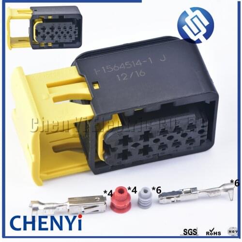 1 set TE 10 Pin female Heavy Duty auto Waterproof Connector New Energy J6P JH6 Headlight plug Wiring Harness Socket 1-1564514-1