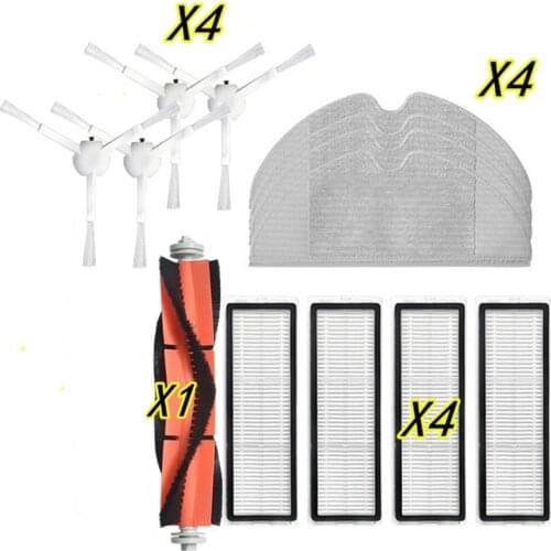 13PCS for Xiaomi Mijia 1C / STYTJ01ZHM Dreame F9 Robotic Vacuum Cleaner Hepa Filter Main Side Brush Mop Cloth Accessories