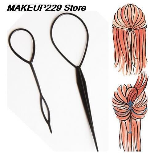 2pcs/pack Fashion Girls Magic Styling Accessories Tools Hair Styling Multi Function Hair Tools Care Pattern Plate Pull Pins
