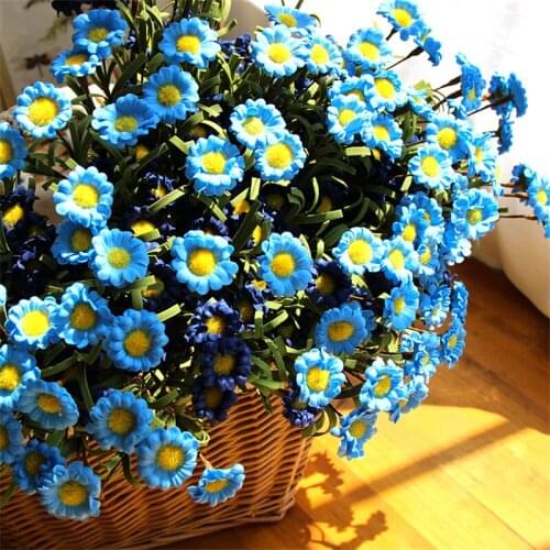 White Artificial silk Gerberas Flowers for Home Decoration Wedding Bouquets Garden Decor Decorative PE daisy hydrange Flowers