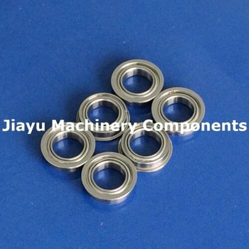 Free Shipping 50 PCS MF148ZZ Flanged Bearings 8x14x4 mm Flange Ball Bearings LF-1480ZZ