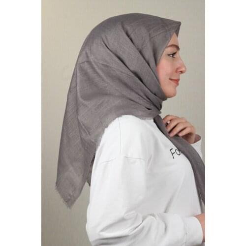BONJELA SHİNE FLAT SILVERY LINEN SCARF-DESEN-02-RENK-23