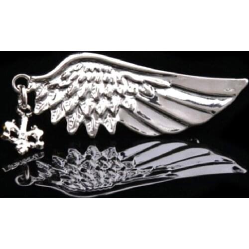 Retro Alloy Single Wing Shape Brooch Pin Men Jewelry Decor Clothes Accessories