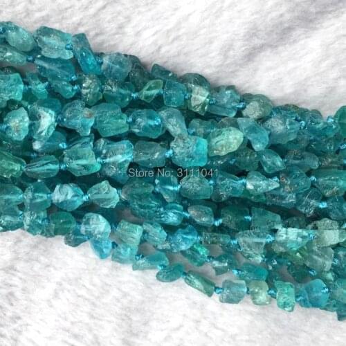 A loose beads BLUE/GREEN APATITE baroque 5*7mm 39cm for DIY jewelry making FPPJ wholesale beads nature gem stone