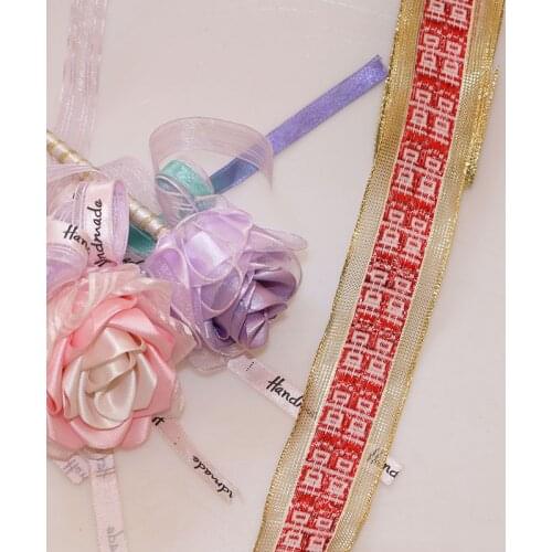 3.9CM 5 yards golden metal flash ribbon color gift packaging ribbon wholesale