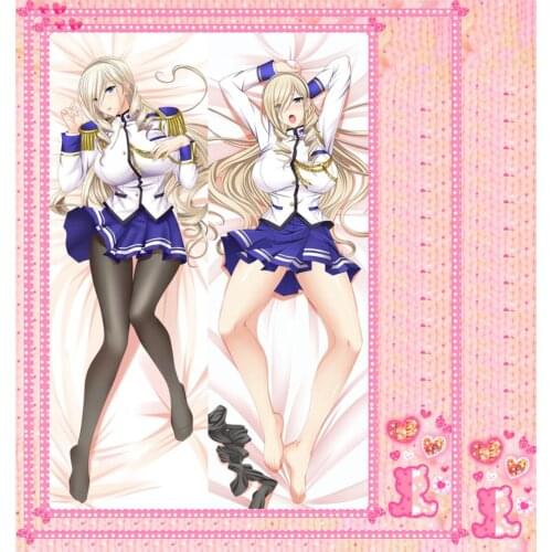 Anime Cartoon Walkure Romanze Peachy Poly Microfabric Double Bolster Hugging Pillow Case Cover Pillowcase Peach Skin 2 Way 61002