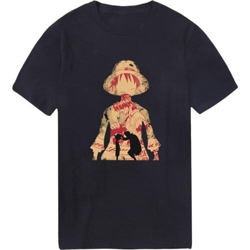 Summer Cartoon One Piece T-shirts Men Fashion O-Neck Tshirts Military Punk Male Bodybuilding Tops Tees Breathable Dadera Hombre