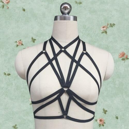 Halloween Costumes cage Bra Harness Corset Bondage Bralette girl sexy fashion body cage harness bondage gothic bra belt