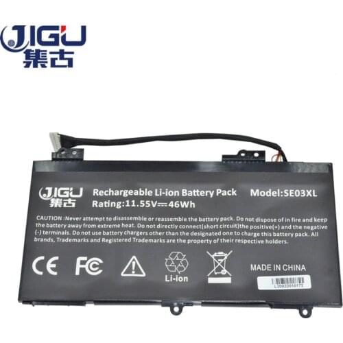 JIGU Laptop Battery SE03041XL HSTNN-UB6Z 849988-850 For HP E8Q01EA Z6Y32PA Z3B03EA Z1D23PA X5Y99EA Y8J77PA X3N08EA W7X91EA