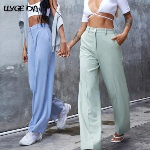 LLYGE Women's Straight Trousers