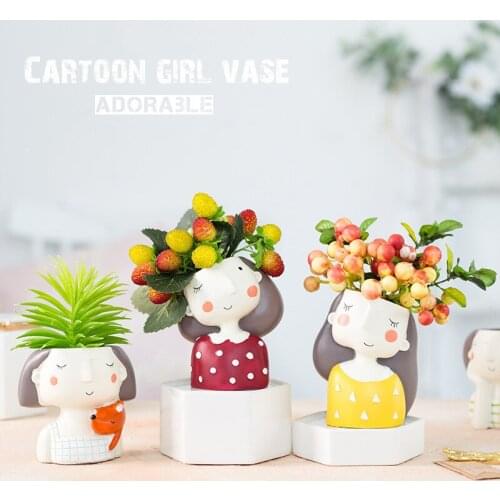 Ins small fresh simulation plant potted decoration dessert shop ice cream shop girl flower ornaments