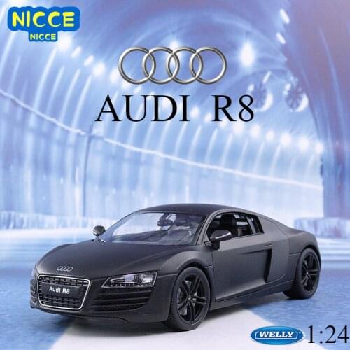 Welly 1:24 Audi R8 alloy car model Diecasts & Toy Vehicles Collect gifts Non-remote control type transport toy