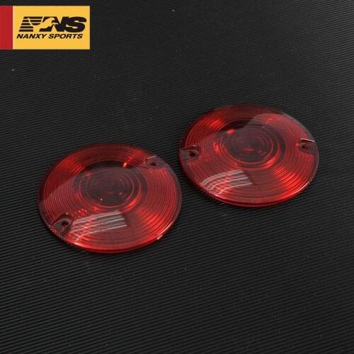 Motorcycle 3 1/4" Flat Turn Signal Light Lens For Harley Touring Road King Glide Electra FLHTC FLHTK FLHT 1986-2018