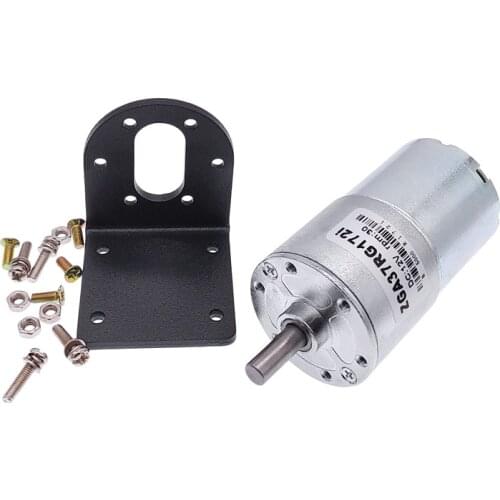 DC motor GA37RG with motor holder high torque electric gear motor 12V 24V mounting bracket