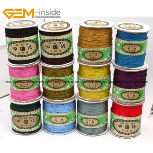 220 Meters Nylon Handcraft Braid Rattail Cord Chinese Knotti Selectable Color Fashion Jewelry Findings Wholesale