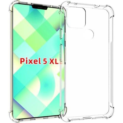 100PCS/LOT,Reinforced Corners tough armor soft TPU Shock Absorption Anti-Scratch case for google Pixel 5 XL/Pixel 5
