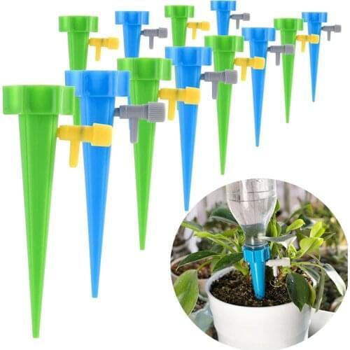 6-100 PCS Auto Drip Irrigation Watering System Dripper Spike Kits Garden Household Plant Flower Automatic Waterer Tools