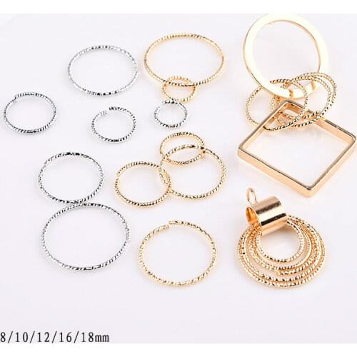 Split flower opening connection circle DIY jewelry material earrings necklace accessories key chain accessories