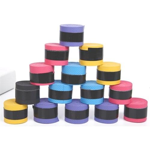 10pcs Tennis Racket Grip Anti-skid Sweat embossed Badminton Grips Racquet dry feel dot Overgrips CS0023