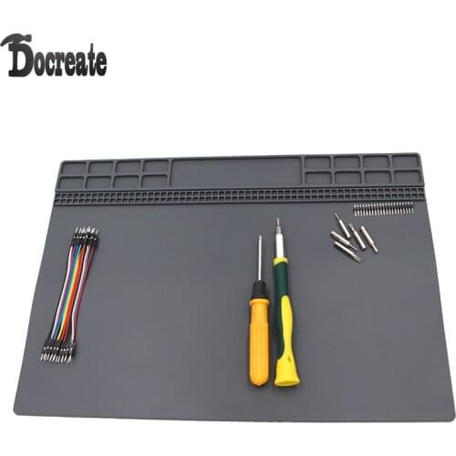 35x25cm Heat-resistant Silicone Pad Desk Mat Maintenance Platform Heat Insulation BGA Soldering Repair Station